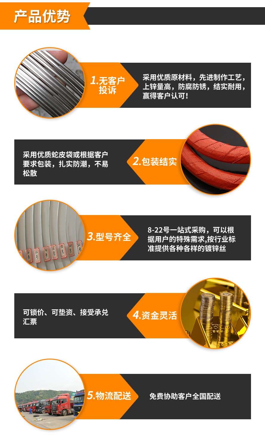 鍍鋅鐵絲產(chǎn)品優(yōu)勢 鍍鋅鐵絲產(chǎn)品優(yōu)勢